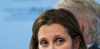 Freeland says Liberal government respects Alberta electing Danielle Smith as premier