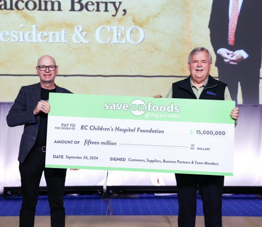 Save-On-Foods celebrates completion of $15 million pledge to BC Children’s Hospital