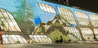 Outdoor artwork at Surrey Civic Plaza reimagines BC landscapes through visual sleights of hand